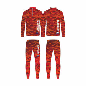 Mono de esquí profesional personalizado, cortavientos, impermeable, antidesgarro, para todoterreno, con estampado por transferencia térmica en las rodillas y cordón ajustable. - Product Image 4