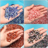 5-7mm Gros Cristaux Naturels pour La Décoration De La Maison Artisanat Fabrication De Guérison Gravier Dégringolé Pierres
