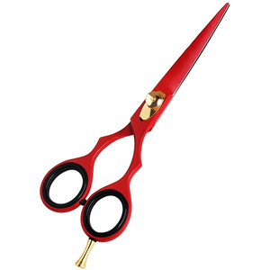 Tijeras de Peluquería Profesionales Personalizables de 62 mm, de Acero Inoxidable, para Diestros, con Anillo Dorado - Product Image 4