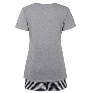 Ensemble de pyjamas <span class=keywords><strong>pour</strong></span> femmes enceintes vêtements de nuit de maternité vêtements d'allaitement été coton allaitement vêtements de nuit vêtements de <span class=keywords><strong>maison</strong></span> - Product Image 5