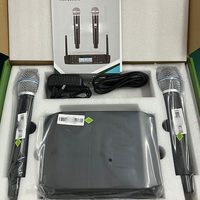 Système de microphones sans fil double UHF FM GLXD4 GLXD24 BETA87 BETA87A pour spectacles sur scène, dynamique, 2 canaux, 2 micros à main