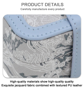New Retro Square Leather Embroidery Velvet Lining Jewelry Box Organizer Travel Advanced Multifunctional Lipstick <strong>Rings</strong> <strong>Storage</strong> - Product Image 5