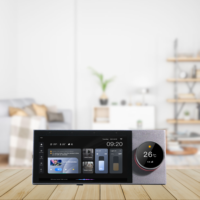 Nouvel amplificateur Android pour maison intelligente, récepteur intelligent pour maison intelligente, fonction Tuya, récepteur audio 6 pouces, musique/lumière/rideau dans un seul contrôleur