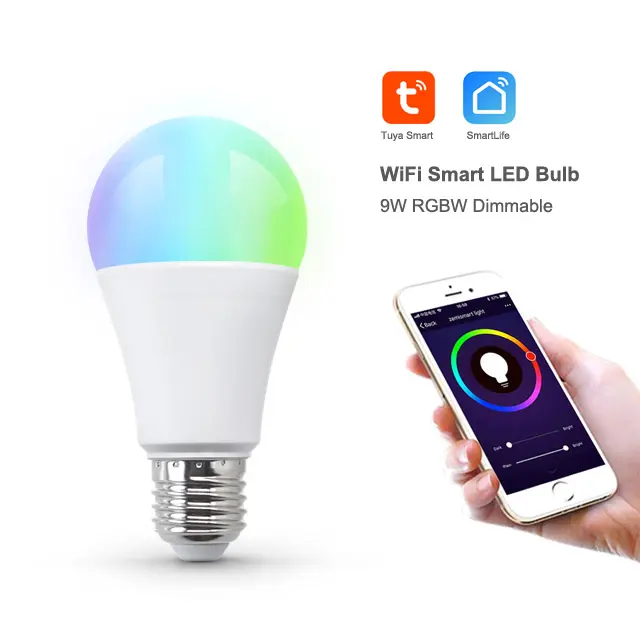 Smart Living Wifi Tuya Smart LED Bulb Work with Amazon Alexa/Google Assistance PST-JL04