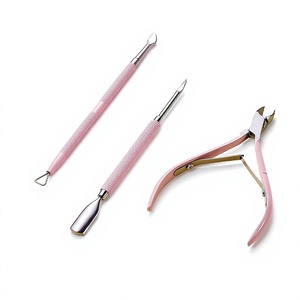 Professional Stainless Steel <b>Nail</b> <b>Tool</b> Set Pink Handle Flat Blade Sharp Tip Wide Jaw Opening Durable for Baby Adult Use Finger - Product Image 1