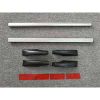 Barres de toit universelles Xinliyuan en alliage d'aluminium robuste et ABS, porte-bagages de toit de voiture avec autocollant adhésif puissant, noir, 120-170 cm