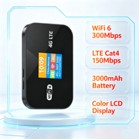Routeur WiFi portable MF967P 4G LTE MiFi WiFi6 avec écran LCD couleur, batterie 3000 mAh, USB-C