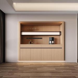 Credenza Buffet Personalizzata Anti-Impronta con Superficie Antigraffio <span class=keywords><strong>e</strong></span> Portabottiglie Regolabile per Cucine Aperte <span class=keywords><strong>e</strong></span> Spazi Freelancer - Product Image 1