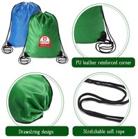 Sac à chaussures 210D ou 420D, facile à transporter, sacs de sport en polyester, sac à dos en nylon, sac à cordon avec logo personnalisé imprimé