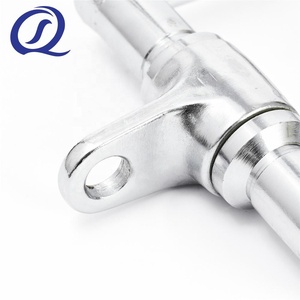 Phòng tập thể dục thiết bị đa chức năng thép huấn luyện viên tập tin đính kèm kéo lên xoay <span class=keywords><strong>Curl</strong></span> Lat thanh với mạ crôm PU Grips - Product Image 4