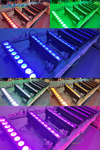 Projecteur mural sans fil DMX 9x18W 6-en-1 RGBAW+UV à <span class=keywords><strong>batterie</strong></span>, étanche IP65, boîtier en aluminium, contrôle par application - Product Image 5