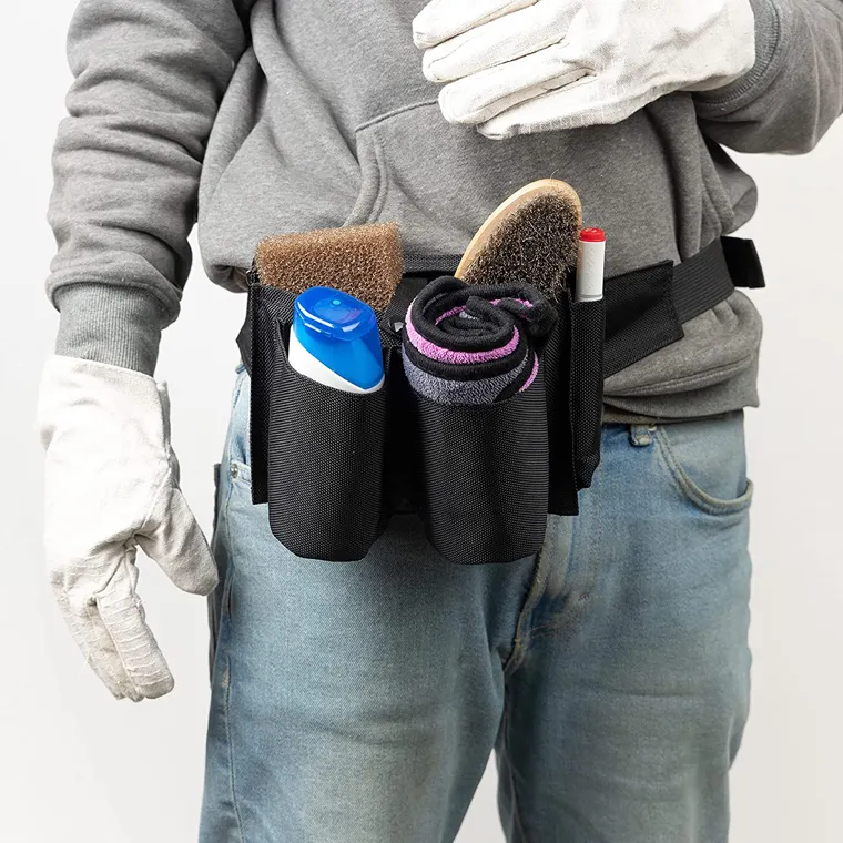 BSCI personnalisé maison nettoyeurs nettoyage bonbons fournitures organisateur outils pochette taille outil ceinture sac
