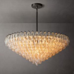 Xuất khẩu Đèn gốc Bắc Mỹ cao cấp hiện đại ánh sáng sang trọng khách sạn nhà hàng phòng ngủ sắt Đèn Chùm Pha Lê - Product Image 3