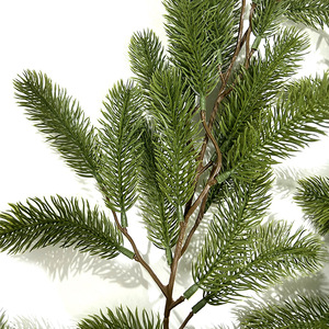 Guirlande artificielle en aiguilles de pin de 180 cm, décoration murale de Noël, style traditionnel en plastique - Product Image 4