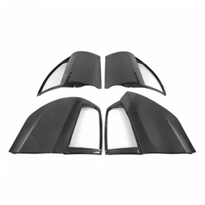 4 pièces de panneaux de porte en fibre de carbone adaptées aux <span class=keywords><strong>Honda</strong></span> <span class=keywords><strong>Civic</strong></span> Type R FK8 de <span class=keywords><strong>2018</strong></span> à 2021, pièces de rechange pour modification extérieure automobile - Product Image 2