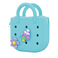 Nouveau mignon bricolage Silicone Mini Airpad sacs à main porte-clés étanche avec des breloques pour les enfants