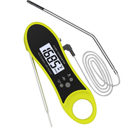 Thermomètre à viande numérique à lecture instantanée pour la cuisson avec double sonde Thermomètre à viande pour barbecue étanche Thermomètre à gril avec Cali