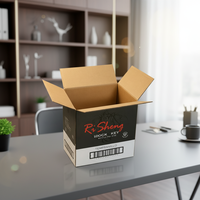 Boîte à vin en carton ondulé personnalisée, emballage en carton ondulé pour l'expédition au détail