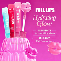 Gloss à lèvres végétalien scintillant personnalisé avec logo, vente en gros, hydratant, longue tenue, repulpant, non collant, effet gelée, beauté
