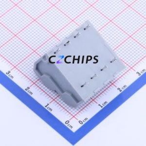 KF250T-5.0-2*4P Spring Terminal Block Through hole Component (THT),P=5mm Connector 2x4P 5mm Gray 8P - Product Image 2