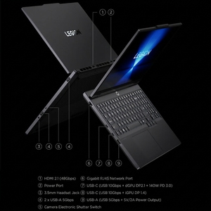 โน้ตบุ๊กเกมมิ่ง Legion R7000 7 H 255 RTX5060 หน้าจอ 15.3 นิ้ว ความถี่รีเฟรชสูง 180Hz สำหรับการเล่นเกมที่ลื่นไหล - Product Image 6