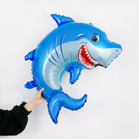 Requin Poisson Ballons Hawaii Océan Thème Mer Animal Ballons Poulpe Dauphin Crabe Pétoncles Feuille Ballons Fête Décoration Fournitures
