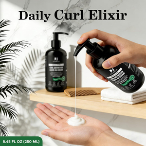 <span class=keywords><strong>Crème</strong></span> Définissante pour Boucles <span class=keywords><strong>Homme</strong></span> Marque Blanche au Beurre de Karité, Huile d'Argan et Aloe Vera – Anti-Frisottis Légère pour Cheveux Bouclés et Ondulés - Product Image 6