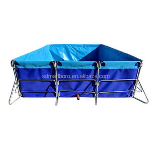 Système de pisciculture hors sol <span class=keywords><strong>pour</strong></span> l'aquaculture et les légumes Recirculation Biofloc Tarpaulin Fish Pond Tanks Equipment - Product Image 3