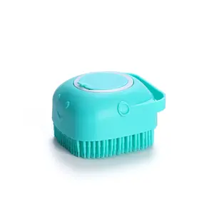 Hot Bán Xách Tay Tắm Massage Silicone Cao Su Chó Bàn Chải Làm Sạch Rửa Vật Nuôi Tắm Công Cụ Con Chó Tắm