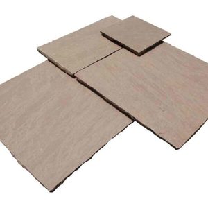 Dalles et carreaux en grès brun naturel pour revêtement mural, revêtement de sol, allée de jardin, patio, aménagement paysager, pierre de construction extérieure - Product Image 3
