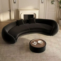 Luxuriöses Gepolstertes Stoffsofa 7-Sitzer Ecksofa Modulares Modernes Villa-Wohnzimmer L-Form Sofa-Set