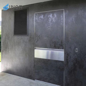 Porte d'entrée sécurisée avec plaque en acier renforcée et système de verrouillage multipoints pour bâtiment commercial - Product Image 5