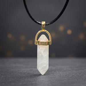 Pendentif en cristal de quartz naturel transparent en forme de crayon, thème féerique, décoration d'intérieur, cadeau, vente en gros - Product Image 2