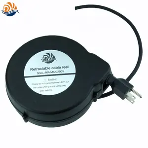 US standard 110V AC power extension cord 2/3 wire automatic retractable cable reel