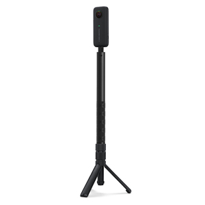 Commercio all'ingrosso estensibile 111cm invisibile Selfie Stick asta estesa 360 rotazione proiettile tempo maniglia treppiede Combo per uno X X2 X3 R - Product Image 1