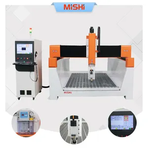 MISHI 3 eksen 3D EPS köpük kesme makinası 1325 köpük kalıp için 4 eksen Cnc ahşap yönlendirici makinesi