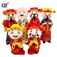 QUTENG Matériel de culture traditionnelle, Mascotte personnalisée, Tenue de fête, Costume de mascotte, Mascotte de la fortune, Mascotte de la richesse