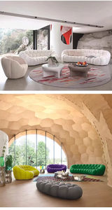 Sillón de Descanso con Diseño Acolchado, Funciones de Balanceo y Extensión, Material PU, Ergonómico para Uso en Oficina y Hogar - Product Image 5