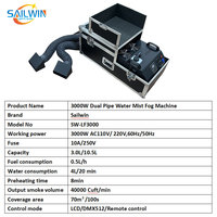 3000w/4000w Eau Base Faible Brume Foggor DMX512/Machine Télécommandée Double Tube Célébration Party bar Machine à Glace Sèche