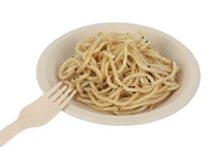 Juego de platos desechables de fibra de bambú para cocina, vajilla para comida, pizza y pasta, platos para bebé