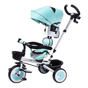 Trimily T3084 en 1 tricycle multifonctionnel rotatif et pliable pour enfants tricycle pour enfants <span class=keywords><strong>poussette</strong></span> tricycle pour enfants avec auvent et barre de poussée - Product Image 4
