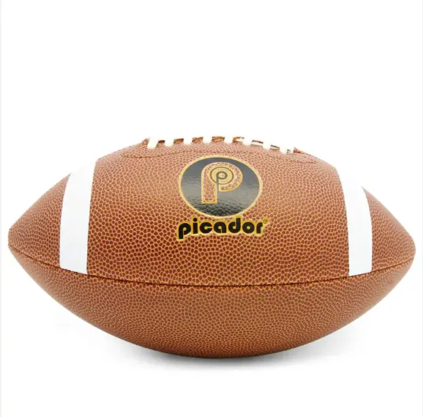 Ballon de football américain Taille 9 Ballon de football américain de rugby en cuir personnalisé Nfl