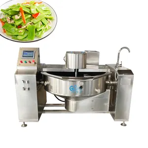 High Productivity Double Layer Electric Jacket Kettle With Basket Large Capacity Meat Cast Iron Pot