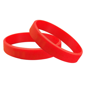 Custom Logo Decorative Red Silicone Wristbands Cheap Advertising Promotional Gifts