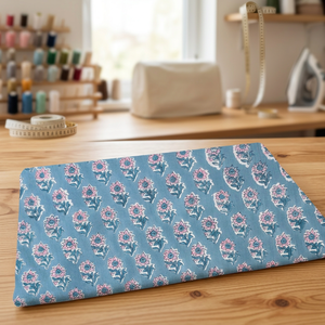Tela de algodón de punto liso de peso medio resistente al agua Sanganer al por mayor para textiles del hogar, fundas de bolsos y prendas de vestir (por yarda) - Product Image 3