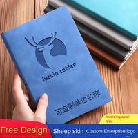 Agenda quotidien A5 personnalisé avec logo, carnet en cuir PU, journal, accessoire de bureau classique, couverture en cuir PU, 50 feuilles