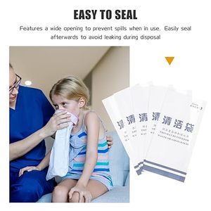 Contenitori Monouso per Rifiuti Sacchetti per Vomito Contenitori per Rifiuti Aerei <span class=keywords><strong>Sacchi</strong></span> Portatili Utili e Pratici per la Pulizia Sacchetto Quotidiano in Carta Kraft - Product Image 5