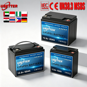 Batería LiFePO4 de 12.8V 15Ah 50AH 30AH 20Ah, Batería Solar con BMS Bluetooth para Autocaravana, Paquete de Baterías de Iones de Litio de 12v 100AH - Product Image 1