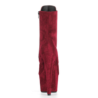 Bottines à lacets en faux daim pour pole dance, talon haut de 17 cm, plateforme, imperméables, automne/hiver, performance sur scène, vente en gros