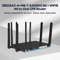 Enrutador WiFi 6 AX3000 Dual Band Z8102AX M2 T OpenWrt MU MIMO VPN Firewall 5G 4G LTE Ranura SIM Enrutador de alta velocidad